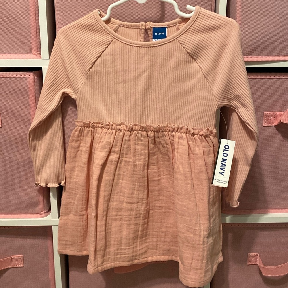 Old navy dress toddler girl size 18-24m